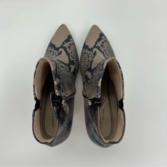 Cole Haan Grand Ambition Arietta Snake Print Booties - Picture 5 of 6